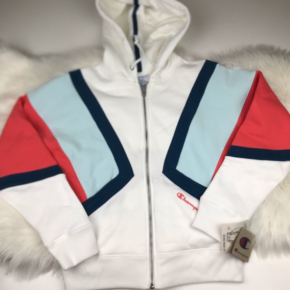 champion reverse weave hooded jacket